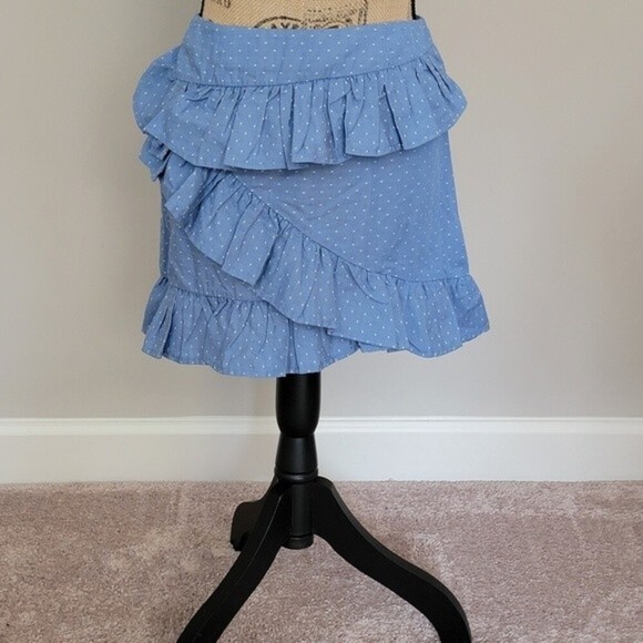 Tularosa ruffle denim like skirt - Picture 1 of 5